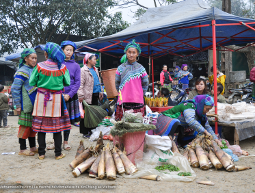 Marché local au Vietnam