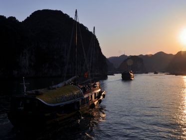 Couché de soleil à Cat Ba