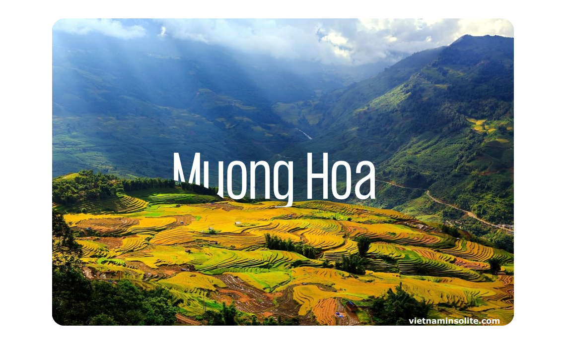 Située à environ 8 km de la ville de Sapa et au sud-est, la vallée de Muong Hoa appartient à la commune de Hau Thao, Muong Hoa.