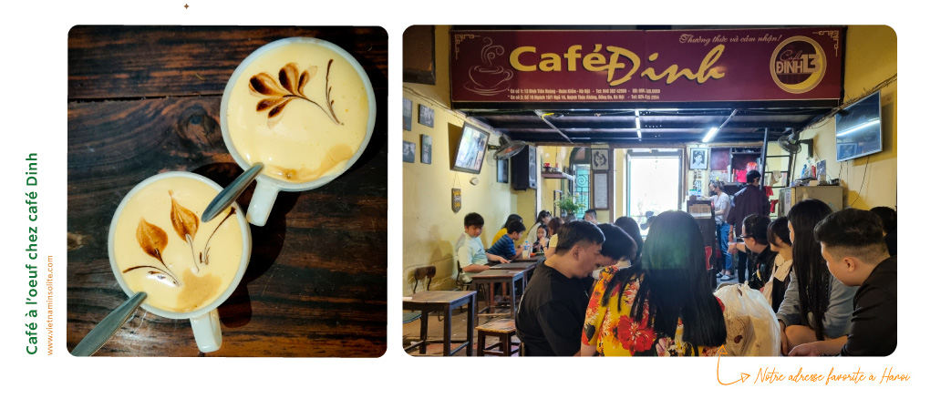 Café à l'oeuf à Hanoi 