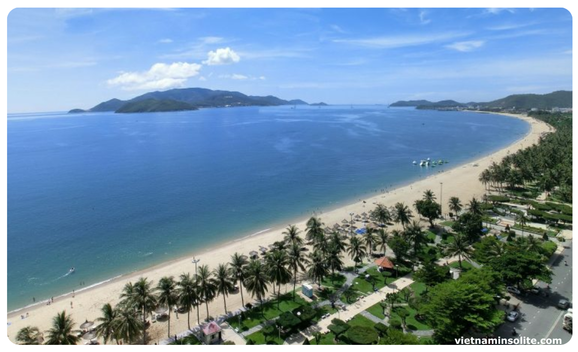 plage de tran phu, au centre de Nha Trang