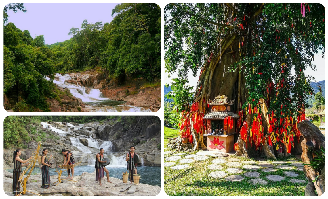 La région de la cascade de Yang Bay est située à moins de 45 km de la ville côtière de Nha Trang. Nichée au cœur d'une vallée de 570 hectares, à 100 mètres d'altitude, cette région bénéficie d'un climat frais toute l'année, entourée de montagnes et de forêts primitives.