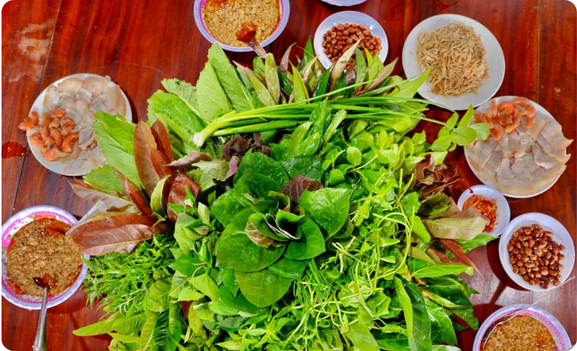 Gỏi lá - Salade de feuilles variées